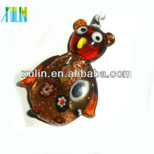 fashion glass animal beads for dichroic fused glass pendant